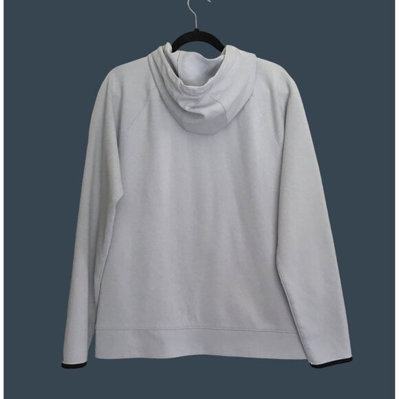 OLD NAVY- MENS GRAY/BLUE PULLOVER KANGAROO POCKET HOODIE SIZE MEDIUM - Picture 2 of 6